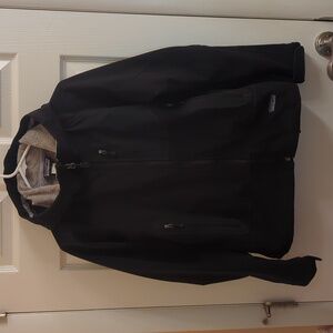 Patagonia Winter Guide Jacket Soft Shell Fleece Lined Hooded Black Women's Small